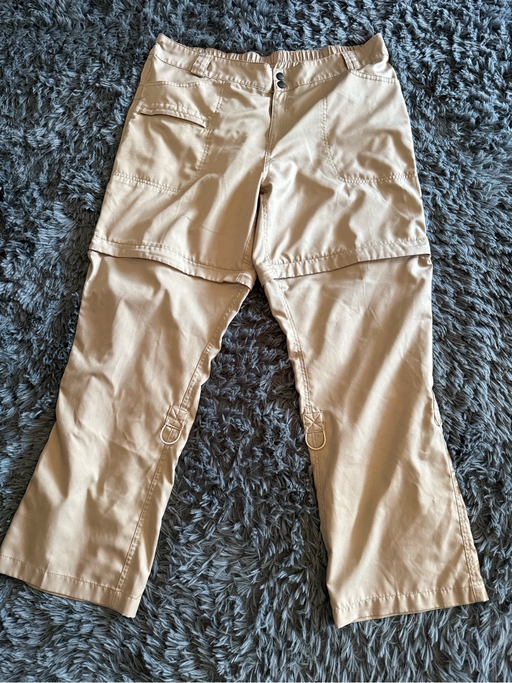 Magellan Outdoors Khaki Convertible Womens Shorts - Tan Outdoor Cargo